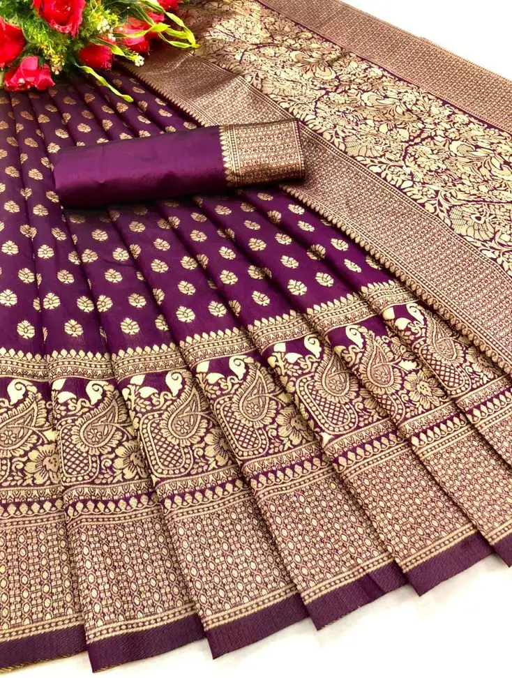 Woven Banarasi Art Silk Saree