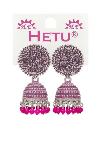 Starvis Rajkot Gold Toned Dome Shaped Jhumkas Earrings