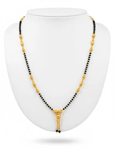 Fancy Gold Plated Small Single Mangalsutra